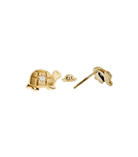 PENDIENTES TORTUGA ORO 18 KTES. 6 X 10 M                                                            
