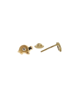 PENDIENTES TORTUGA ORO 18 KTES. 4.30 X 7                                                            