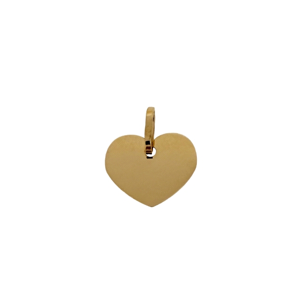 COLGANTE CORAZON BRILLO ORO 18 KTES. 10                                                             