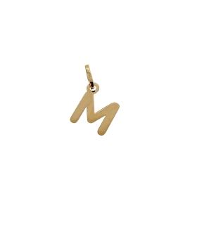 COLGANTE LETRA M ORO 18 KTES. 8.5 X 9.20                                                            