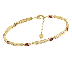 PULSERA CLASICA RUBI PLATA 1ª LEY 18 + 3                                                            