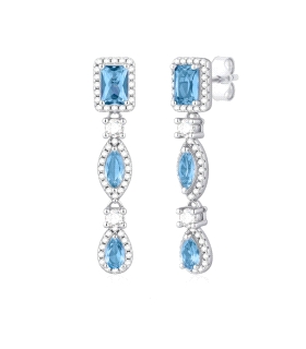 PENDIENTE NOVIA PLATA 1ª LEY 33 X 6.5 MM                                                            