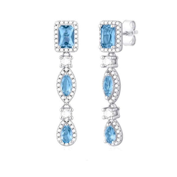 PENDIENTE NOVIA PLATA 1ª LEY 33 X 6.5 MM                                                            