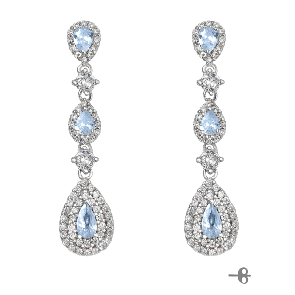 PENDIENTE NOVIA PLATA 1ª LEY 35 X 8 MM                                                              