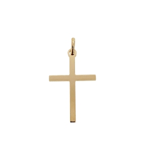 COLGANTE CRUZ SIN CRISTO PLATA 1ª LEY                                                               