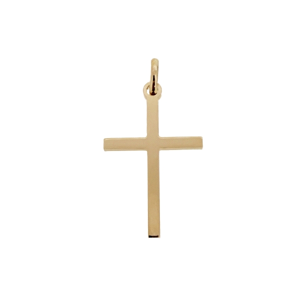 COLGANTE CRUZ SIN CRISTO PLATA 1ª LEY                                                               