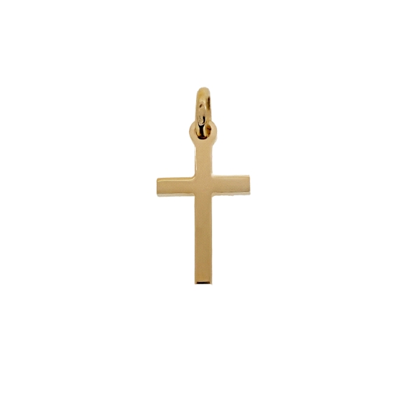 COLGANTE CRUZ SIN CRISTO PLATA 1ª LEY                                                               