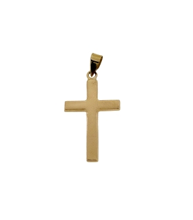 CRUZ SIN CRISTO ORO 18 KTES, 19 X 12.50                                                             