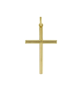 COLGANTE CRUZ SIN CRISTO ORO 18 KTES. 24                                                            