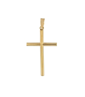 COLGANTE CRUZ SIN CRISTO ORO 18 KTES. 25                                                            