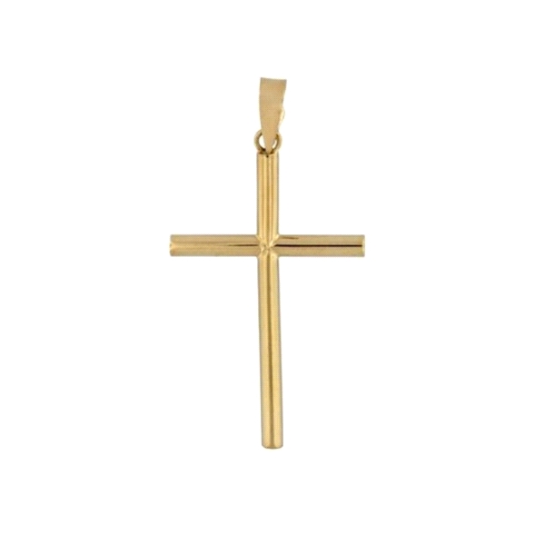 COLGANTE CRUZ SIN CRISTO ORO 18 KTES. 25                                                            