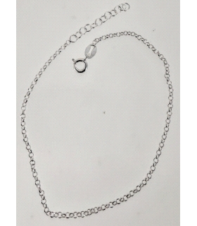 PULSERA TOBILLERA PLATA 1ª LEY 22 + 3 CM                                                            