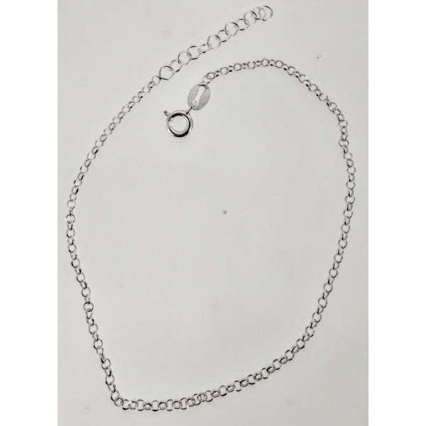 PULSERA TOBILLERA PLATA 1ª LEY 22 + 3 CM                                                            