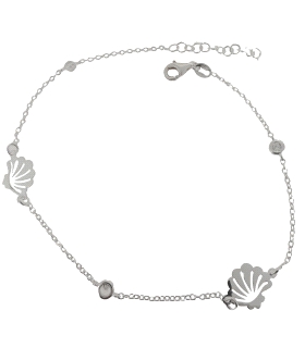PULSERA TOBILLERA PLATA 1ª LEY CONCHA DE                                                            