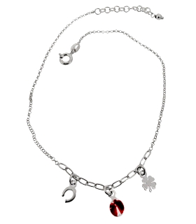 PULSERA TOBILLERA PLATA 1ª LEY MARIQUITA                                                            