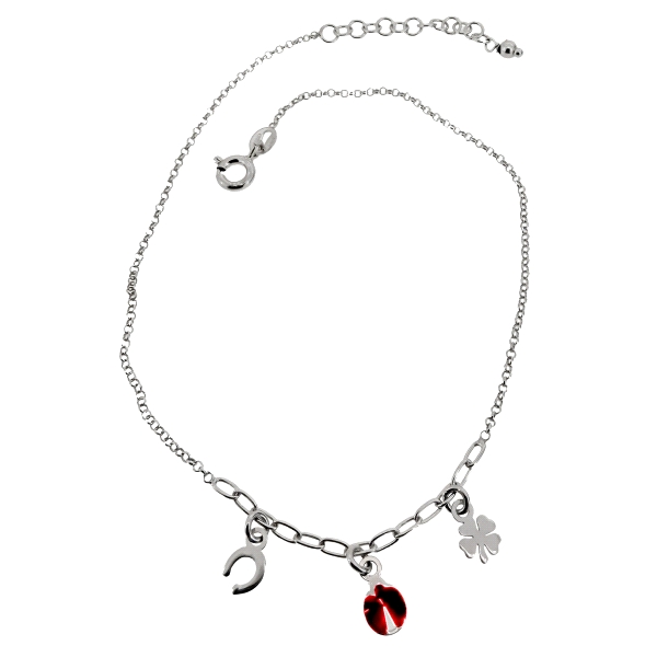 PULSERA TOBILLERA PLATA 1ª LEY MARIQUITA                                                            