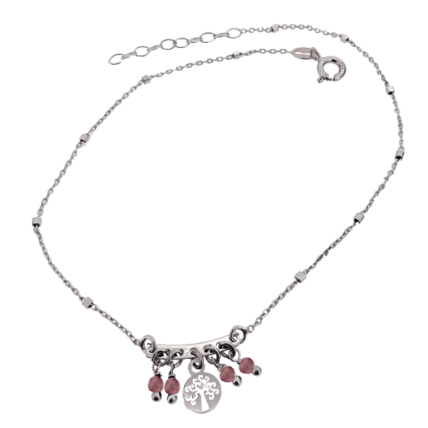 PULSERA TOBILLERA PLATA 1ª LEY ARBOL DE                                                             