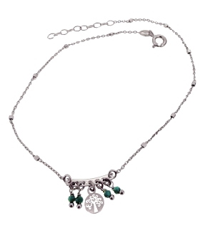 PULSERA TOBILLERA PLATA 1ª LEY ARBOL DE                                                             