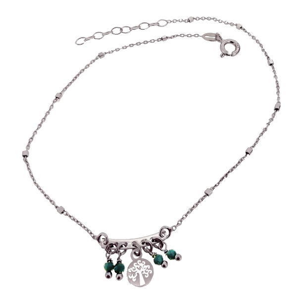 PULSERA TOBILLERA PLATA 1ª LEY ARBOL DE                                                             