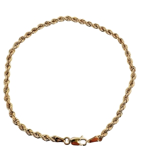 PULSERA CORDON SALOMONICO ORO 18 KTES  .                                                            