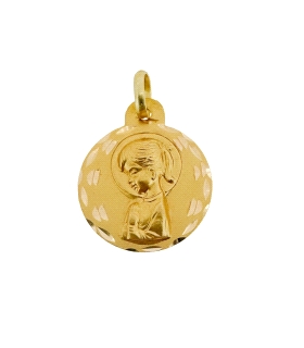 MEDALLA VIRGEN NIÑA ORO 18 KTES. 17.50 M                                                            