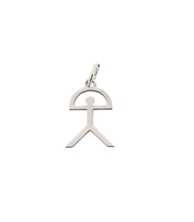 COLGANTE INDALO PLATA 1ª LEY 15 X 12 MM.                                                            