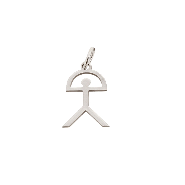 COLGANTE INDALO PLATA 1ª LEY 15 X 12 MM.                                                            