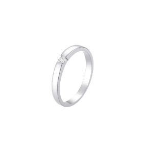 ANILLO PROMETIDA PLATA 1ª LEY RODIADA                                                               