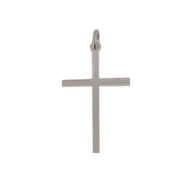 COLGANTE CRUZ SIN CRISTO PLATA 1ª LEY                                                               