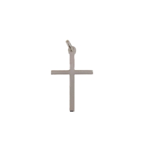 COLGANTE CRUZ SIN CRISTO PLATA 1ª LEY