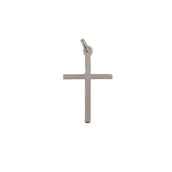 COLGANTE CRUZ SIN CRISTO PLATA 1ª LEY