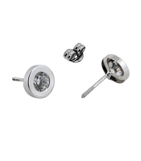 PENDIENTE REDONDO ORO 18 KTES. 6,80 MM