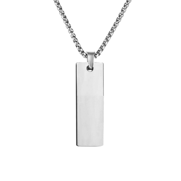 COLLAR ACERO PLACA 30 X 11 MM. 60 CM.                                                               