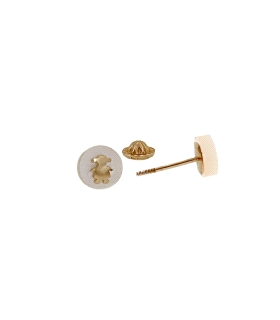 PENDIENTES NIÑA NACAR ORO 18 KTES. 6 MM.