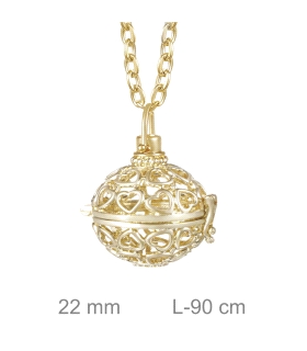 LLAMADOR BRASS CHAPADO ORO 22 MM.                                                                   