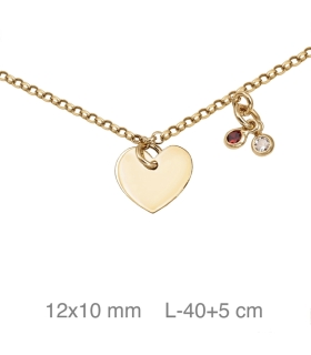 COLLAR ENAMORADOS PLATA PRIMERA LEY