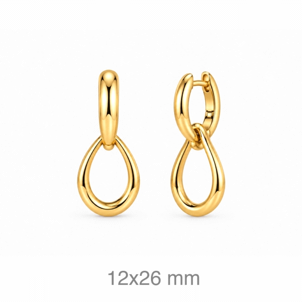 PENDIENTES CRIOLLA METAL HIPOALERGÉNICO                                                             
