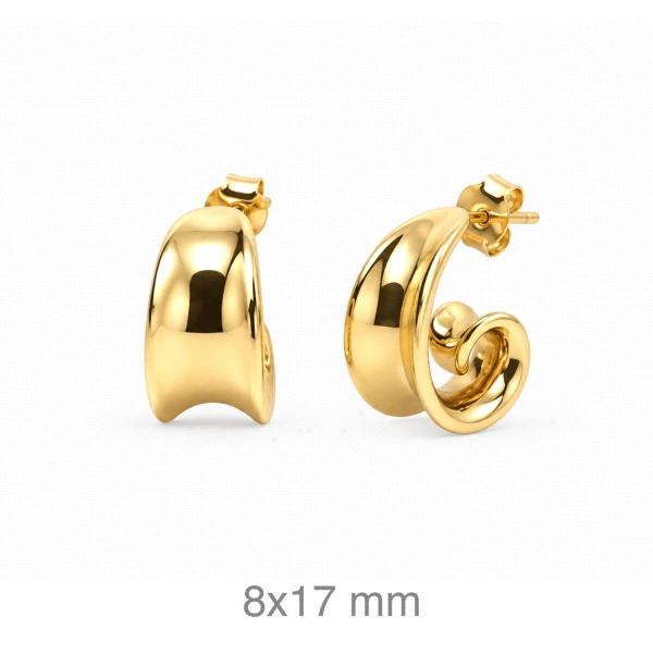 PENDIENTES CRIOLLA METAL HIPOALERGÉNICO                                                             
