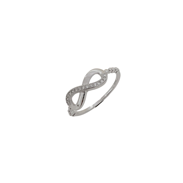  ANILLO INFINITO CIRCONITAS PLATA 1ª LEY                                                            