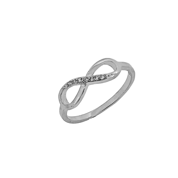 ANILLO INFINITO CIRCONITAS PLATA 1ª LEY                                                             