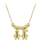 Collares niños - niñas personalizable grabado de plata
